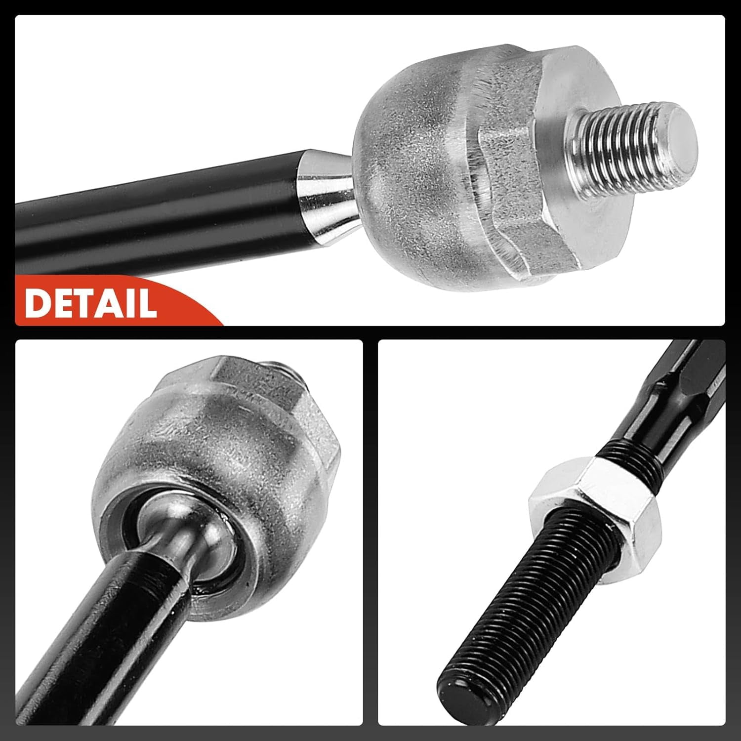 A-Premium Set of 4, Front Inner and Outer Tie Rod End Kit, Compatible with Mitsubishi Mirage 2014-2015/2017-2023, Mirage G4 2017-2023