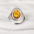 thumbnail image 5 of Baltic Amber Mans Ring, Natural Baltic Amber ring, Silver Jewelry, 925 Silver Ring, Birthday Gift, Heavy Mens Ring, Arabic Design, Ottoman Style Ring, Christmas, Turkey Mens Signet Ring, 5 of 5