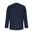 thumbnail image 7 of biudgviw Men's Casual Cotton Linen Shirt Renaissance Long Sleeve V Neck Top Drawstring Vacation Beach Shirts Summer Clothes S-XXXL, 7 of 7
