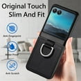 thumbnail image 2 of Decase Motorola Razr 40 Ultra Ring Case for Motorola Razr+2023 Ultra Slim and Stylish Finger Ring Case, Moto Razr 40 Ultra Shockproof Case with Stand,Black, 2 of 13