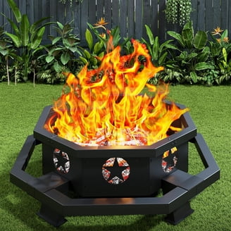 Pleasant Hearth Wood Burning Fire Pit, 30