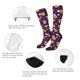 thumbnail image 3 of Balery Candy Corn (2) Calcetines novedosos Calcetines deportivos Calcetines hasta la rodilla Calcetines de algodón Calcetines originales y geniales, 3 of 6