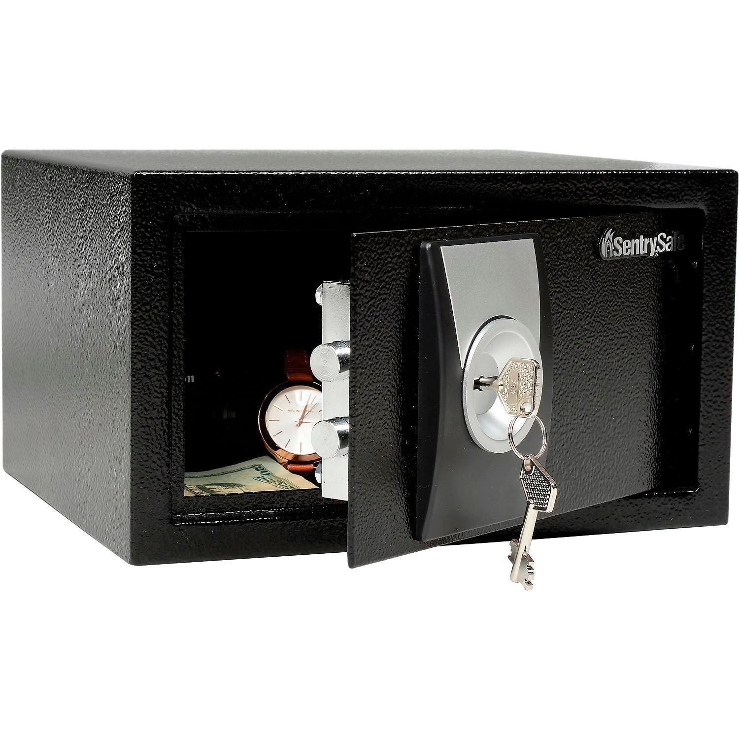 SentrySafe DS-1 Cash Box Safe, Privacy Key Lock, Removable Tray