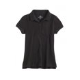 thumbnail image 1 of Camisa polo de uniforme escolar de Justice Girls, negro, 8 1/2 Plus, 1 of 1