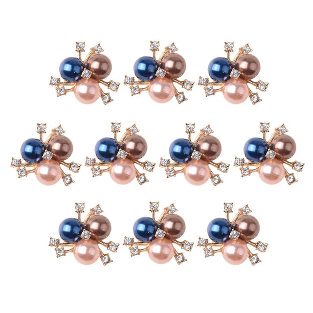 10x Flor Rhinestone Cristal Flatback Botones , Buen para Amante, Familia, Amigo y de Trabajo