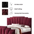 thumbnail image 4 of Furniture of America Glanz Glam Fabric Tufted King Bed in Red, 4 of 6