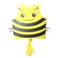thumbnail image 4 of Hienoo Girls and Boys Cartoon Bee Print Life Vest Swimwear Buoyancy Life Jacket, Sizes 1-9, 4 of 8
