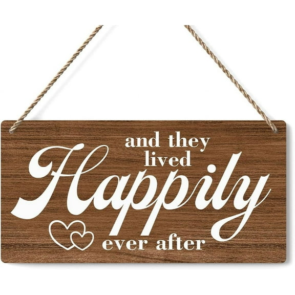 Wood Sign 5x10 Inch Rustic Wedding Signs And They Lived Happily Ever After Wedding Decor Wedding Stuff Engagement Wedding Decorations Ring Bearer Sign Wooden Sign Gift For Women