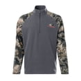 thumbnail image 5 of Mossy Oak Men's Raglan Long Sleeve Quarter Zip Fleece Pullover Hunting Shirt, Size Small to 2XL, 5 of 5