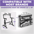 thumbnail image 2 of Liquid Stands Carry Bags for LS items (Mostly Stands) - Custom Fit for Liquid Stands Foldable Z Stand, 2nd Tier Stand with Wheels and others - Portable & Large Protective Storage - Piano Stand Case, 2 of 7