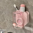 thumbnail image 1 of CEHVOM Toothbrush Mouthwash Cup Shelf Wall Mounted Bathroom Toothpaste Toothbrush Cup Plus Storage Shelf, 1 of 6