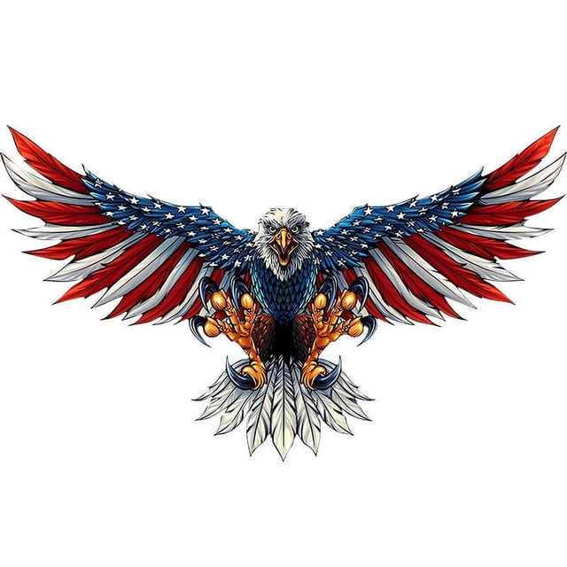 Xihbxyly Oferta Del Dia Adornos de Metal En Forma Plegable y Bandera En El Día de La Independencia