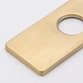 thumbnail image 3 of Escudo de grifo rectangular para grifos de lavabo de baño con orificios de acero inoxidable - Placa de repuesto (dorado) JFHHH pequeña, 3 of 5