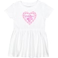 thumbnail image 3 of Inktastic Grandma's Sweetie Pie with Pink Hearts Girls Baby Dress, 3 of 5
