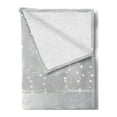thumbnail image 2 of Grey Soft Flannel Fleece Throw Blanket, Vertical Wavy Lines with Little Dots and a Bold Border Christmas Celebration, Cozy Plush for Indoor and Outdoor Use, 50" x 60", Grey White, by Ambesonne, 2 of 5