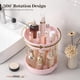 thumbnail image 2 of Organizador de maquillaje Aveniee 360, giratorio, 2 niveles, para Vanity Pink, 2 of 5