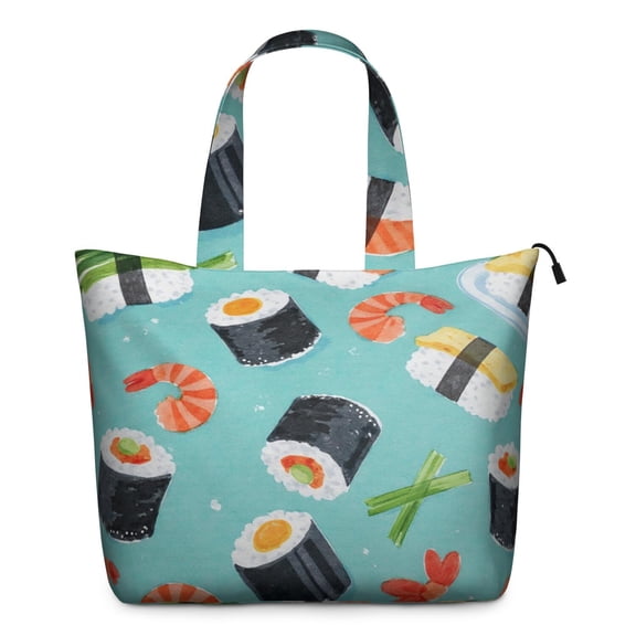 Weekender Bag Sports Gym Tote Bag for Travelers on Short Trips Sushi