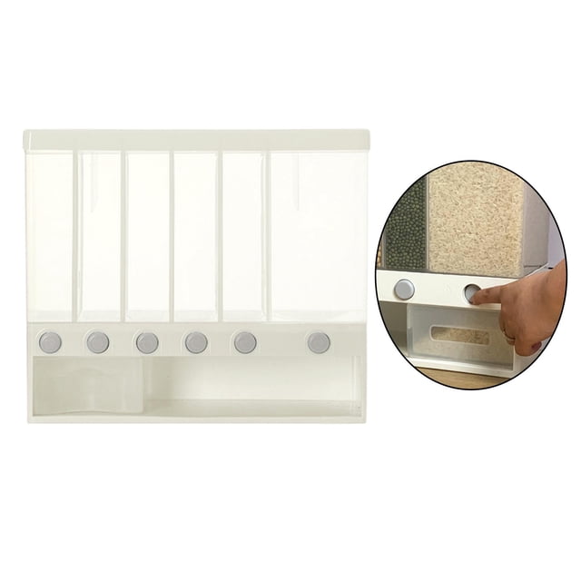 de cereales separado montado en pared, de de almacenamiento de s secos, cajas s, resistente al Macarena Dispensador de cereales de arroz