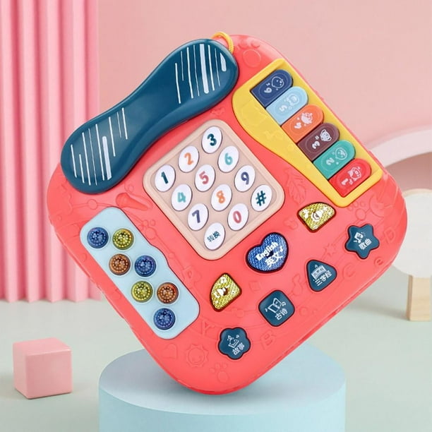 Baby Multifunctional Early Education Simulation Landline Telephone Car