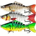 thumbnail image 2 of 2PC Fishing Lures Jigs, Full-Size Multi Jointed Swimbait, Slow Sinking Segmented Bass Fishing Lure, Swimming Fishing Lure For Freshwater Saltwater, Perch Pike Walleye Striped Bass Lures, Fishing Bait, 2 of 9
