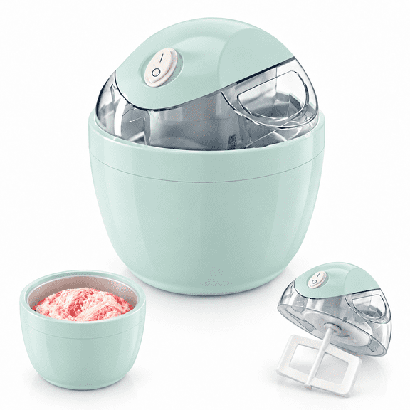 Funlo Icecream Maker, Mini Electric Ice Cream Maker With Freeze Bowl, Easy Homemade Frozen Yogurt, Sherbet and Smoothies