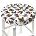 thumbnail image 3 of Lsque Bulldog Sunglasses Face Round Bar chair cushion covers Velvet Fabric Premium Comfort Protects from Scratches and Stains for 14-17 Inch Chair- 13 inch, 3 of 7