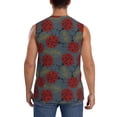 thumbnail image 4 of Gaeub Ladybug Men's Sleeveless Muscle Shirts Workout Tank Tops, Odor Protection and Comfortable - XX-Large, 4 of 8