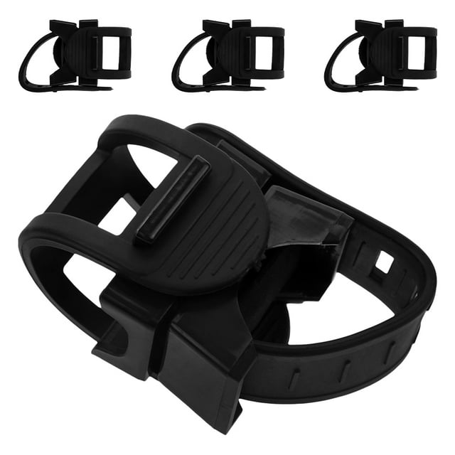 BRIGHTFUFU 4 Pcs Support de Canne pour Fauteuil Roulant Plastique Noir pour Activités Extérieures Design Compact