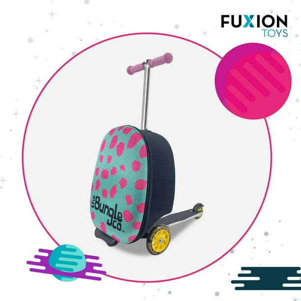 Scooter monopatin plegable para ninos y ninas con mochila frontal rosa Unitalla Fuxion Toys GB ST 109S Walmart en linea