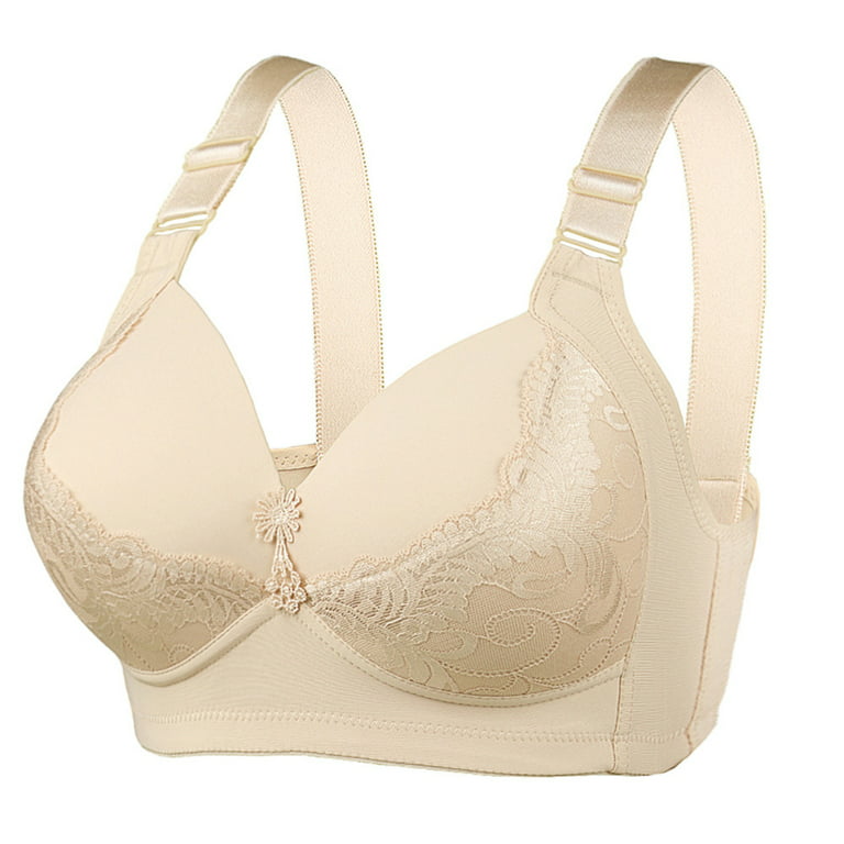 Seamless Smoothing Full Coverage Bra Wireless Everyday Bra with Cool  Comfort Fabric Push Up Thin Soft Back Smoothing Bra Skin Color Size 46/105D