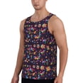 thumbnail image 2 of KLL Mexican Flowers Birds Print Men's Muscle Gym Workout Stringer Tank Tops Bodybuilding Fitness T-Shirts Tank Tops Men-3X-Large, 2 of 7
