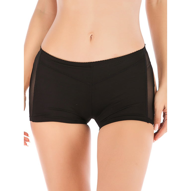 FOCUSSEXY Smoothing Slip Shorts Women's Tummy Control Panties High Waist  Firm Control Shapewear Thigh Slimmers Underwear Boyshorts Panties Under