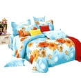 thumbnail image 2 of Swanson Beddings Sunny Blue Daisy 3-Piece 100% Cotton Bedding Set: Duvet Cover and Two Pillowcases (King), 2 of 3