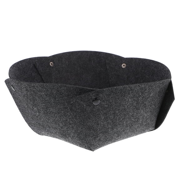 Soimiss Black Felt Planter Insert for Round Hanging Flower Pot Liners and Garden Use