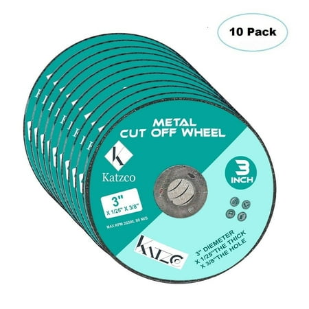 Cut Off Wheels- For Cutting Metal and Steel -3 Inch 60 Grit, To Use With Angle Grinders - 3