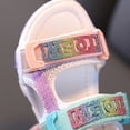 thumbnail image 3 of Gyratedream Toddler Kids Girls Sequins Rainbow Summer Outdoor Athletic Sports Sandals, 3 of 10