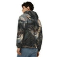 thumbnail image 4 of Goofa Pilot Cat In Vintage Plane Pattern Mens Full-zip Hoodie, Zip-up Pullover Hooded Sweatshirt, Kangaroo Pocket Hoodie Ideal for Daily Wear, Travel, and Home-Medium, 4 of 5