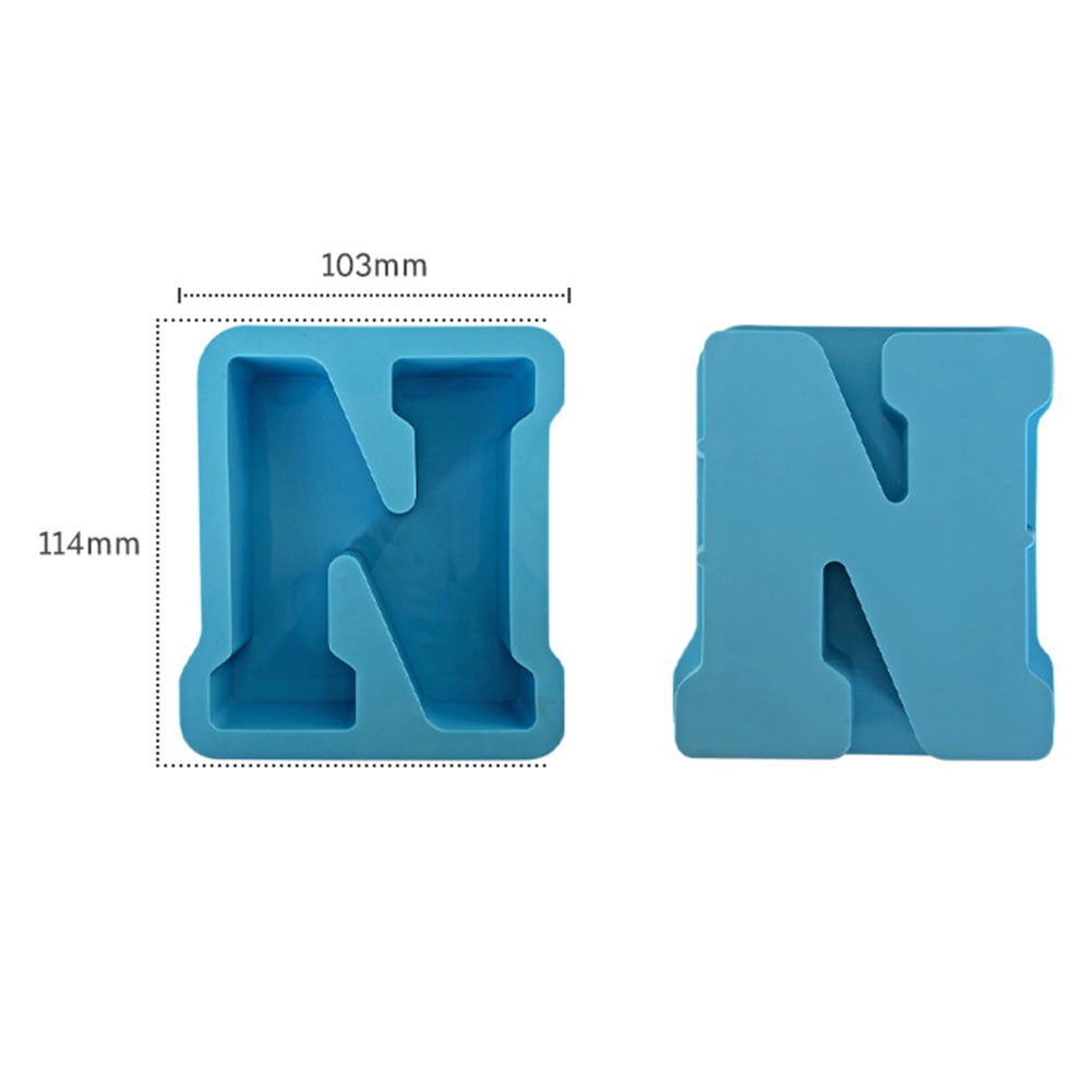 Goodhd Silicone Alphabet Molds Letter Molds Epoxy Resin Molds For Art DIY Craft