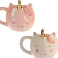 thumbnail image 4 of Taza de cerámica creativa con diseño de unicornio para almacenar agua, ideal para el hogar, la oficina y el hotel (rosa)., 4 of 7
