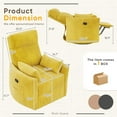 thumbnail image 2 of Homall 360° Swivel Nursery Recliner Power Swivel Rocker Recliner Chairwith 2 Pillows Comfy High Back Adult Glider Rocker for Living Room,Corduroy Yellow, 2 of 8