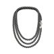 thumbnail image 3 of Set Collar Triple Aretes Pulsera Zvezda Plata 0.925 Mujer negro Unitalla, 3 of 4