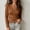 Brown, variant on Solid Long Sleeve Shirts For Women Pullover V-Neck Wrap Cotton Blend Ruched Stretch Casual Brown