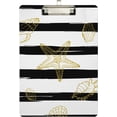 thumbnail image 2 of FMSHPON Gold Seashels Starfishes Clipboard Hardboard Wood Nursing Clip Board and Pull for Standard A4 Letter 13x9 inches, 2 of 8