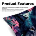 thumbnail image 2 of Wolf Chair Pillow Covers Set with Unique Patterns for Bed and Throw Pillows - Sizes 16x16, 18x18, 20x20 Inches for Various Occasions - Set of 2 Items, 2 of 6