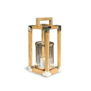 Anywhere Fireplace 90243 22 in. Southampton Teak Wood Lantern