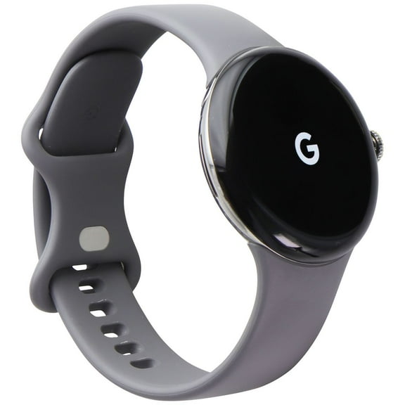 Google Pixel Watch 32GB GWT9R (GPS   LTE) Silver Case with Gray Active Band