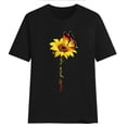 thumbnail image 4 of Butterfly Sunflower Camiseta de manga corta con estampado de girasol Eccomum Verde XXL, 4 of 4