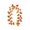 #12, variant on 67.7inch Maple Leaf Pumpkin Simulated Rattan, Artificial Fall Leaf Swag, for Door Hanging, Wall Decor, Party Background, Halloween, Thanksgiving