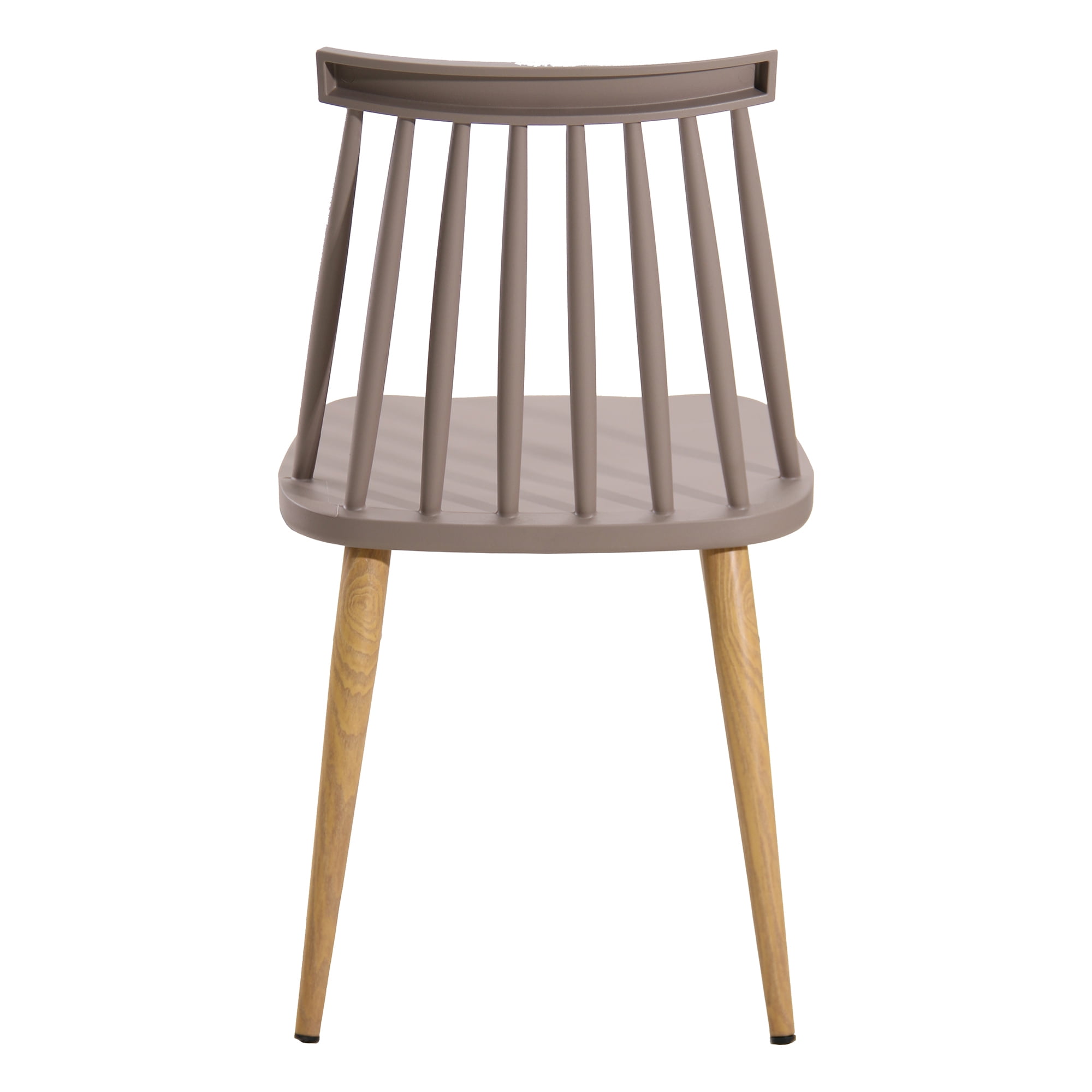 Abble Set of 2 Modern Dining Chairs Indoor Kitchen Chairs -Gray