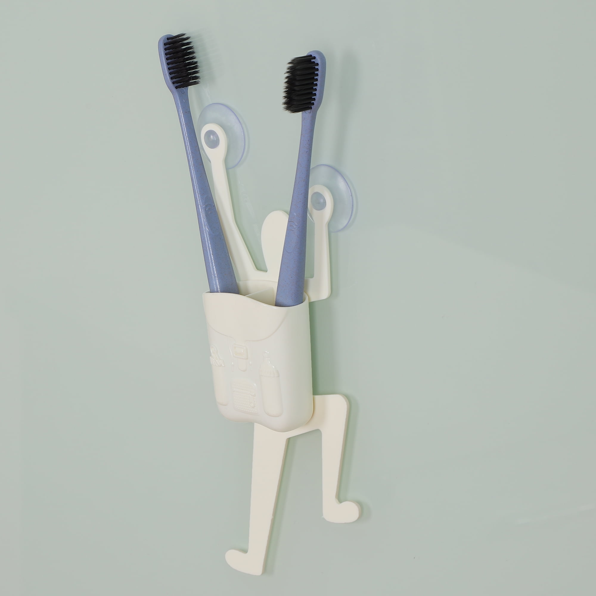 Toothbrush Holder,Cute Cartoon Toothbrush Holder With Suction Cup